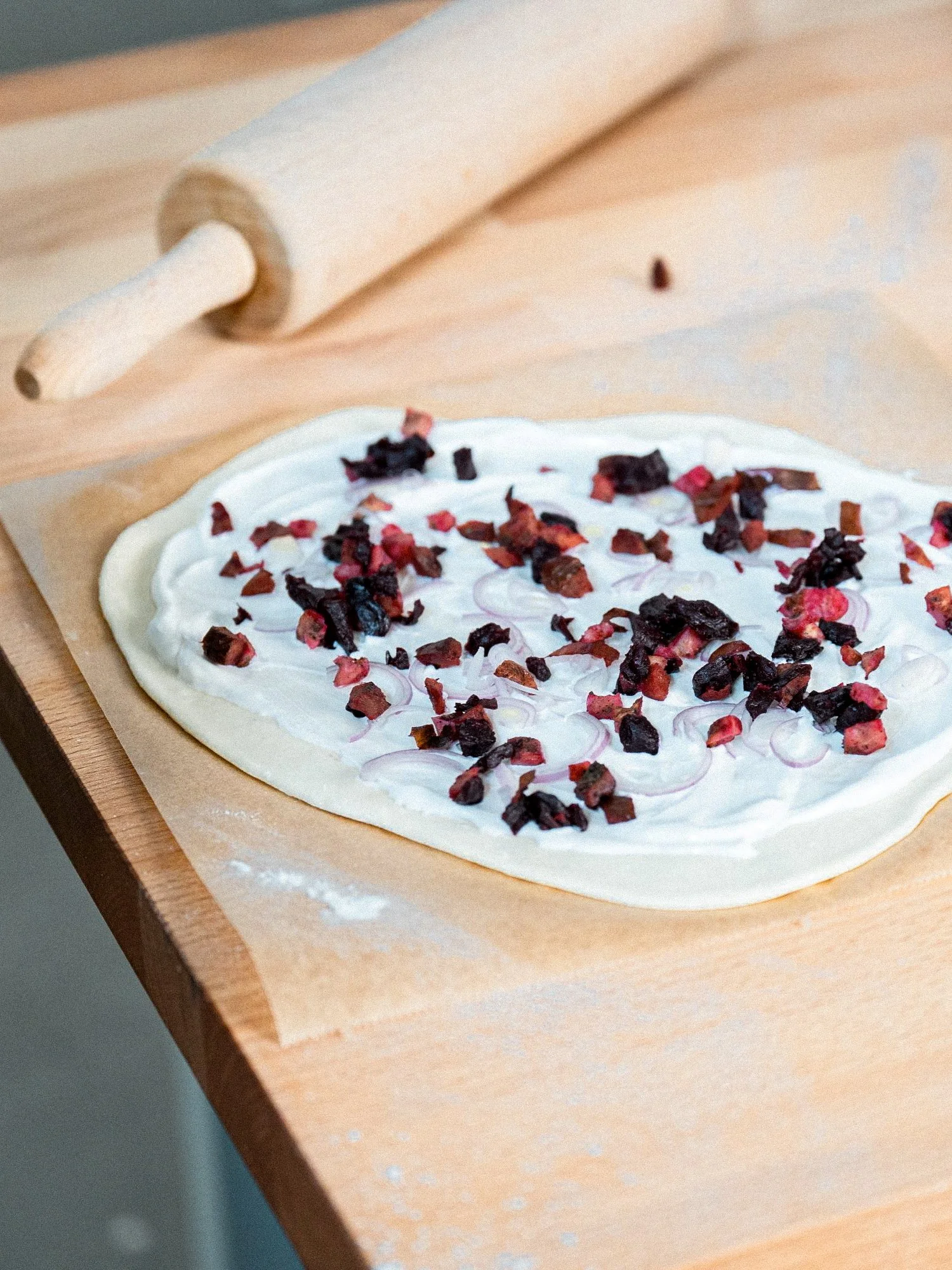 Veganer Flammkuchen mit Verrano – 7