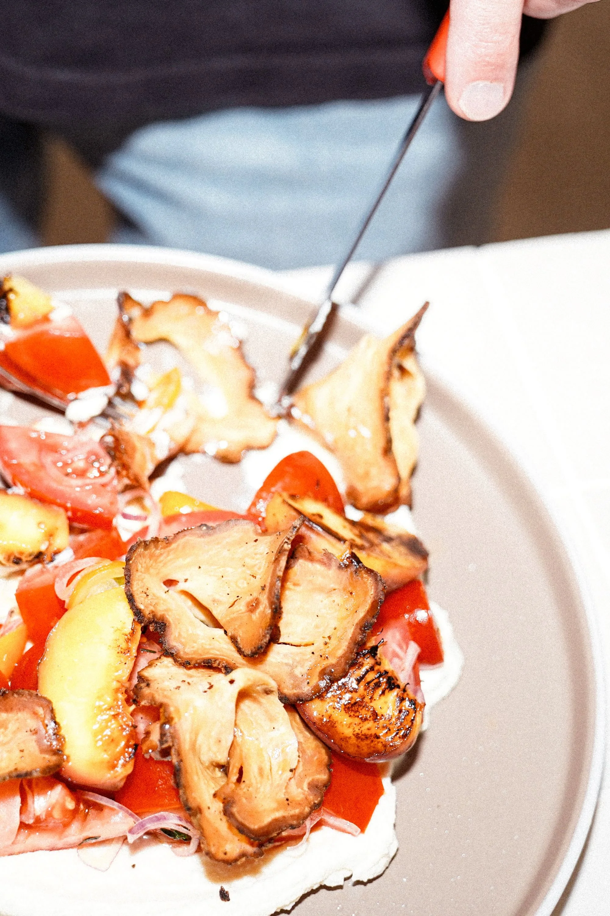 Tomaten-Salat mit Pfirsich und Sellerie Verrano – 4