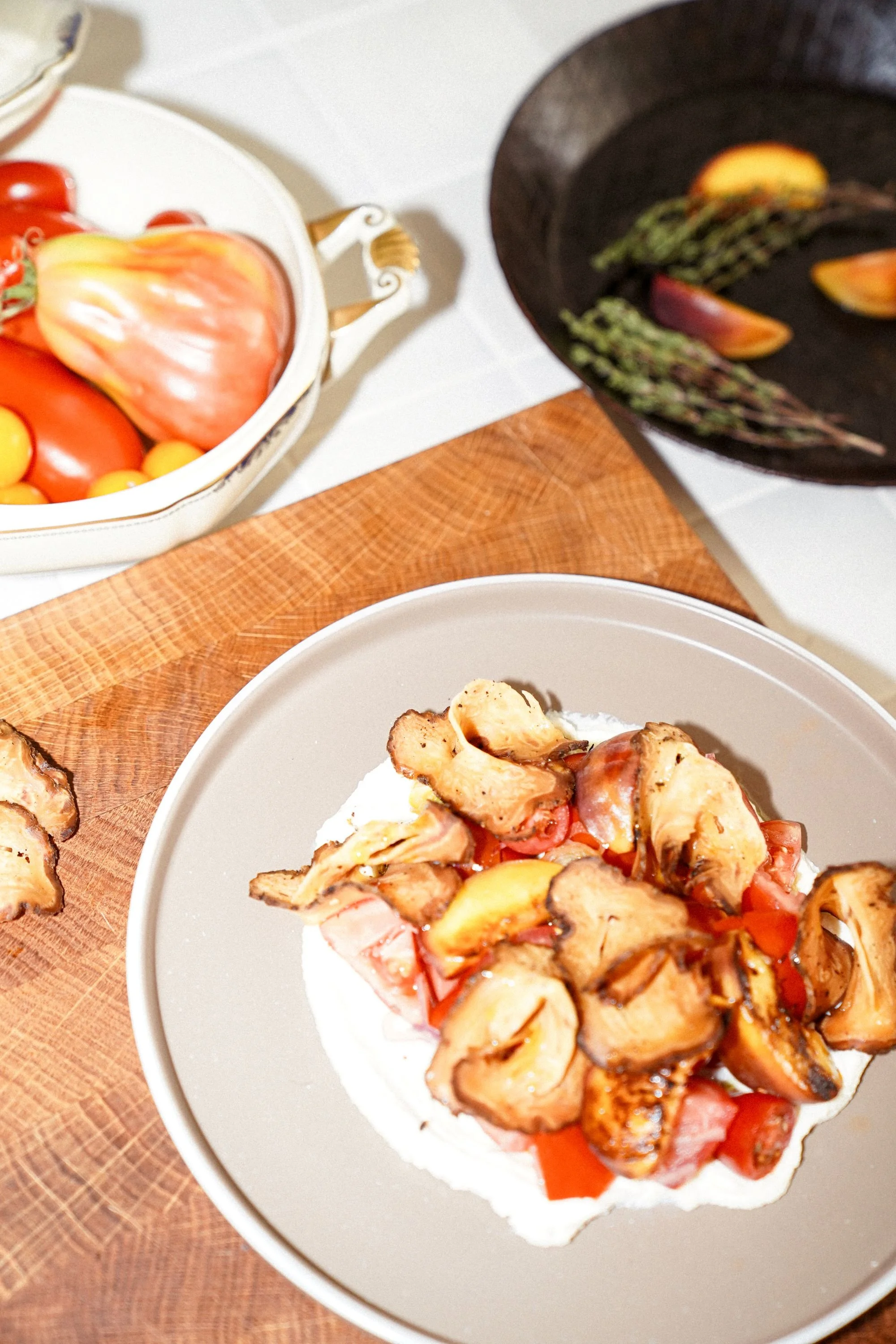 Tomaten-Salat mit Pfirsich und Sellerie Verrano – 5